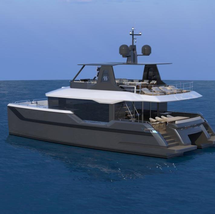 Steel blue hull livery